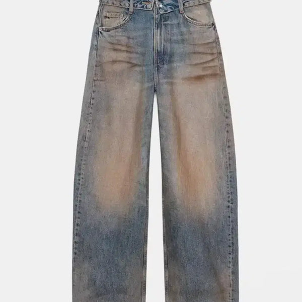 [BUNJANG] ZARA TRF Mid-Rise Roll-Up Waist Jeans - Size 34 / ZARA TRF 자라 미드라이즈 롤업웨이스트 청바지 34사이즈 KR24