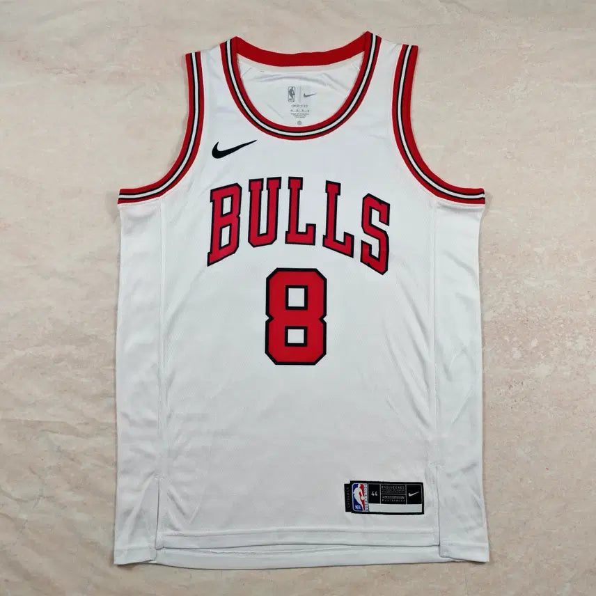 [BUNJANG] Chicago Bulls #8 Cliff Wilson Basketball Jersey White / NBA 농구복 열풍 시카고 불스 8번 신예 클리프 윌슨 화이트