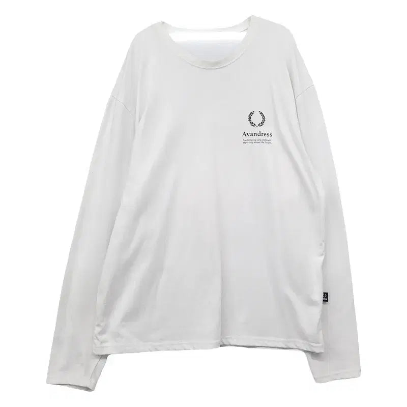 [BUNJANG] Urban Dress Logo White Long Sleeve T-Shirt / 어반드레스 로고 화이트 긴팔티 2