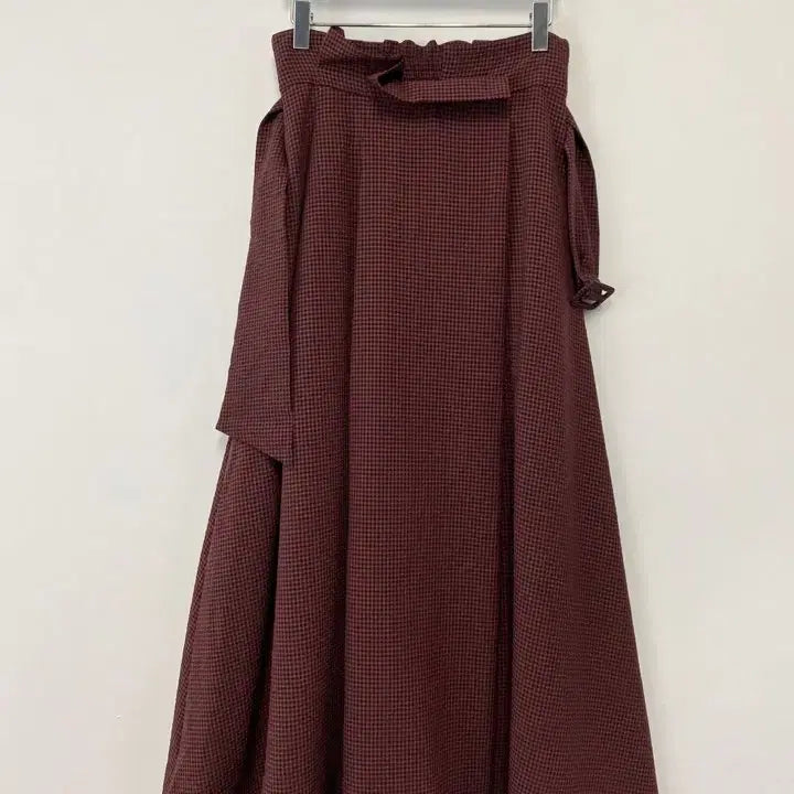 [BUNJANG] Vintage Nature Beauty Basic Belted Long Skirt / 빈티지 NATURE BEAUTY BASIC 벨티드 롱스커트