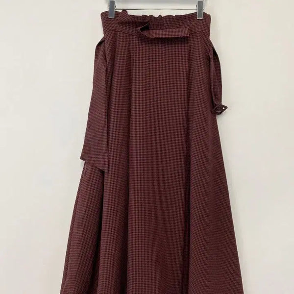 [BUNJANG] Vintage Nature Beauty Basic Belted Long Skirt / 빈티지 NATURE BEAUTY BASIC 벨티드 롱스커트