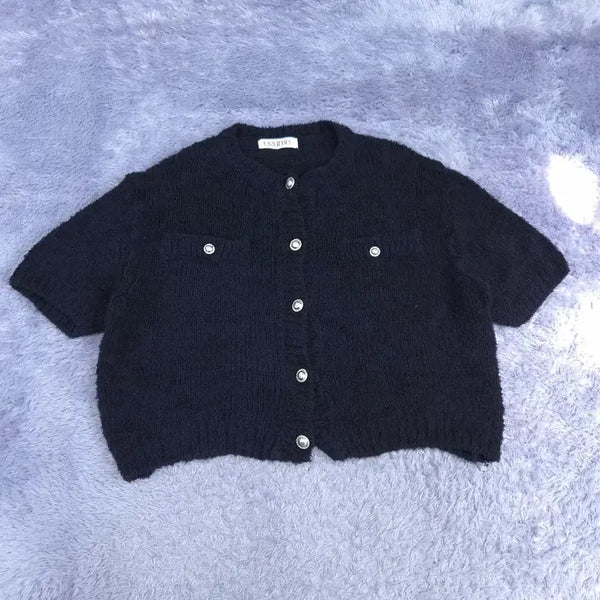 [BUNJANG] ERUME Short Sleeve Cardigan / ERUME 반팔 가디건 | 0727A44