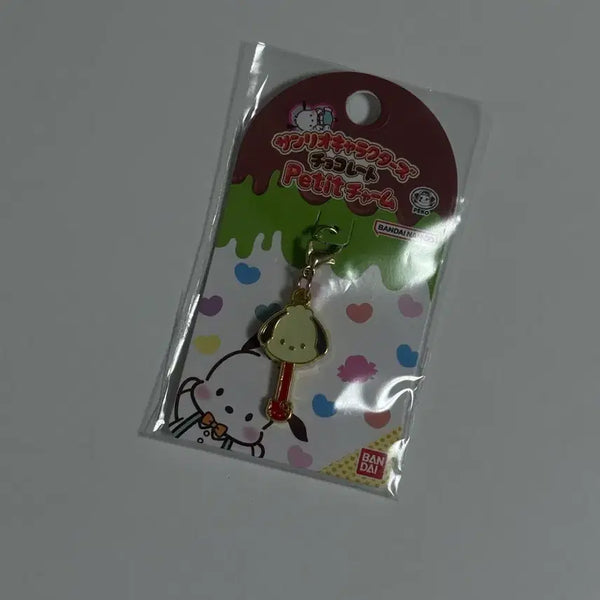 [BUNJANG] Sanrio Pochacco x Fujiya Chocolate Charm Keychain / 포차코 후지야 초콜릿 참 키링