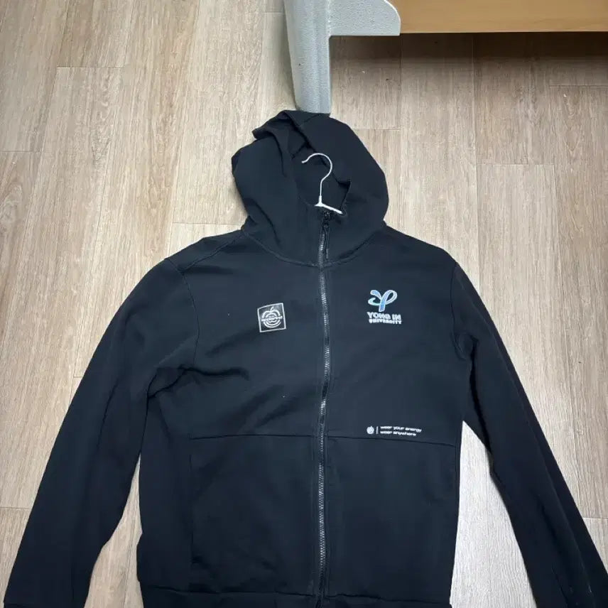 [BUNJANG] Yongin University Hooded Zip-Up Jacket / 용인대 후드집업