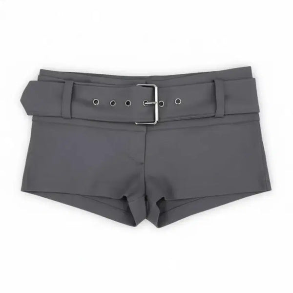 [BUNJANG] Eyelet Belt Low-Rise Cotton Shorts Set / 벨트SET  아일렛 벨트 로우라이즈 코튼 숏팬츠