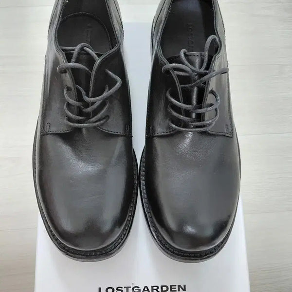 [BUNJANG] Lost Garden Uniform Washed Derby Black Leather Shoes 265 / [새상품] 로스트가든 유니폼 워시드 더비 블랙 41.5(265) 남자구두 더비슈츠
