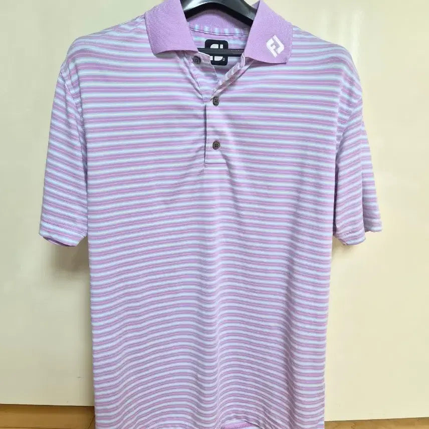 [BUNJANG] FootJoy Striped Short Sleeve Polo Shirt / 풋조이 반팔티