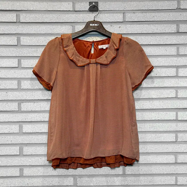 [BUNJANG] Japanese Vintage Blouse - Shirring Stripe Detail / JPN VINTAGE 블라우스 셔링 스트라이프 디테일
