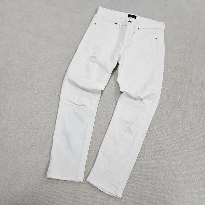 [BUNJANG] Women's White Denim Pants (Size 27) / 27 슈퍼진 여성 화이트 데님 팬츠 0724Y