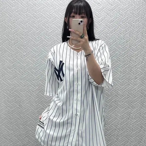 [BUNJANG] Majestic Vintage New York Yankees Derek Jeter Short Sleeve Baseball Jersey 2XL / 마제스틱 빈티지 뉴욕양키스 데릭지터 반팔 야구 유니폼 2XL C13392