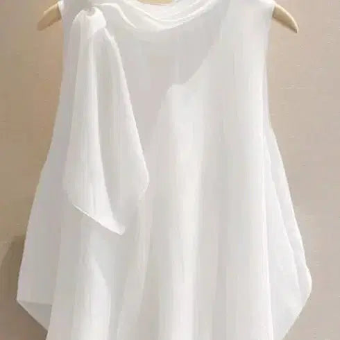 [BUNJANG] White Blouse Size M/L / 흰색 블라우스 66ㅡ77새거