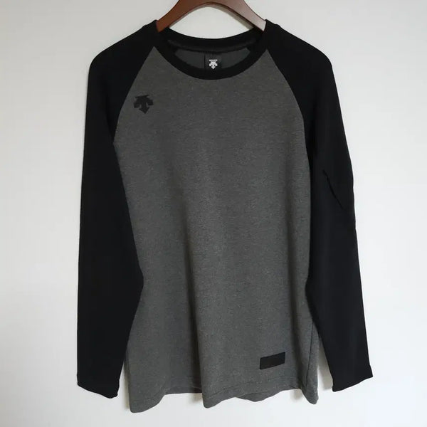 [BUNJANG] Descente Men's Long Sleeve Zip Logo T-Shirt / 데상트 남성 긴팔티 팔 지퍼 로고 남자 긴팔 티셔츠 G273