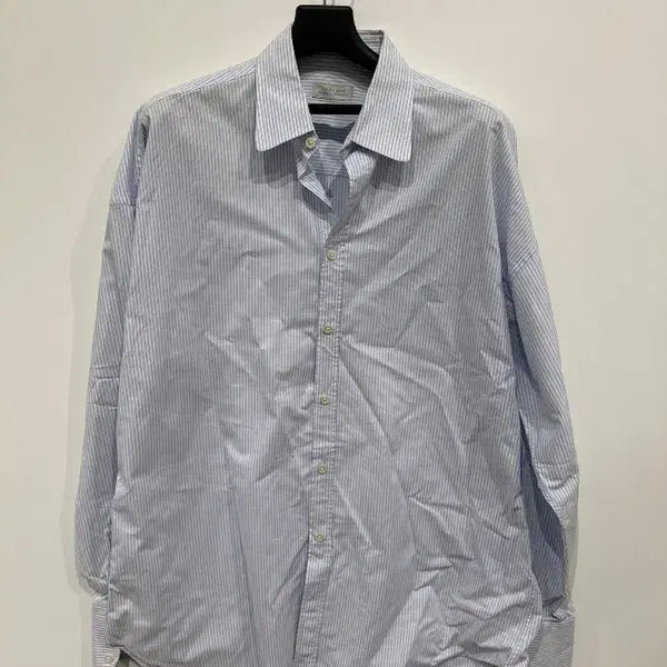 [BUNJANG] Zara Blue Stripe Cotton Shirt L / [L] 자라 스트라이프 셔츠