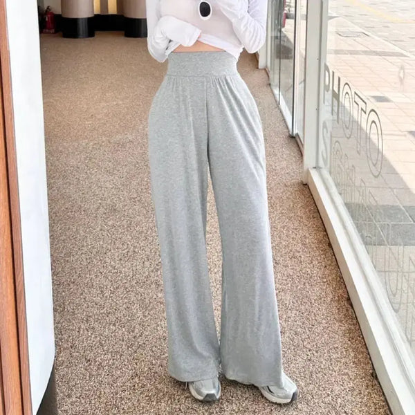 [BUNJANG] Avery Heori Ssook Wide Banding Pants - Black / 에이블리 허리쏙 와이드 밴딩 팬츠 - 블랙