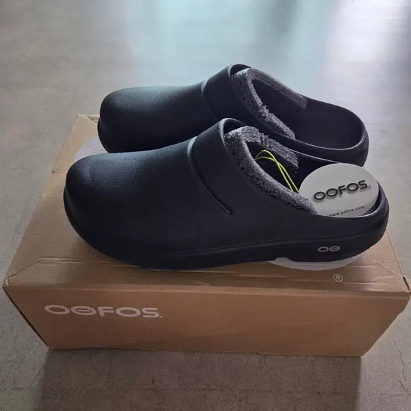 [BUNJANG] OOFOS Clog Black M9/W11 (280) / 우포스 클로그 블랙 슬리퍼 280 (M9/W11)