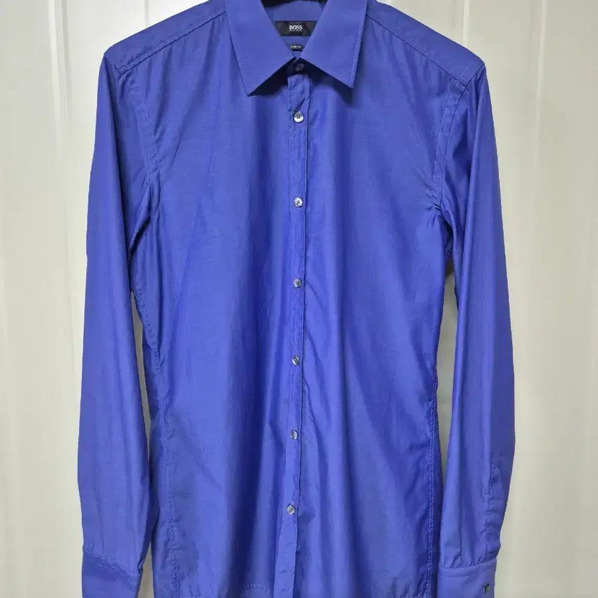 [BUNJANG] HUGO BOSS Men's Blue Slim Fit Shirt / HUGO BOSS 셔츠 남성 블루 셔츠