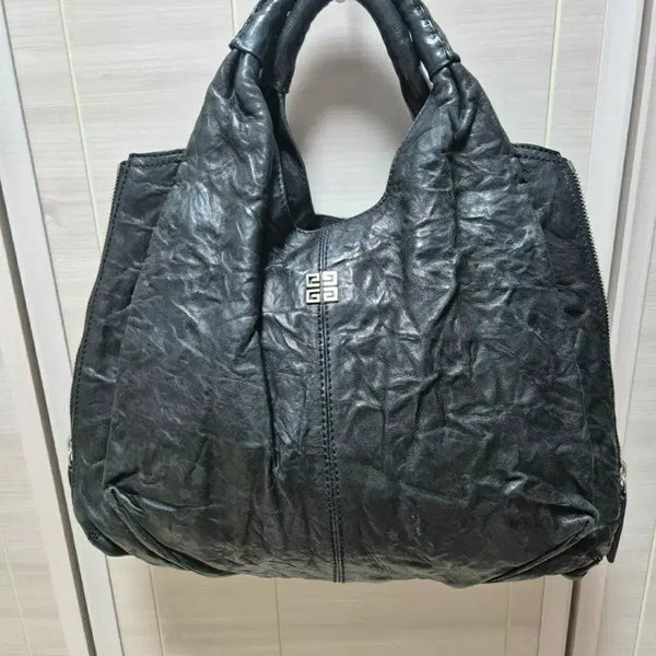 [BUNJANG] Givenchy Real Lambskin Tote Bag Black Shoulder Bag / (정품) 지방시 리얼 램스킨 토트백 블랙 숄더백