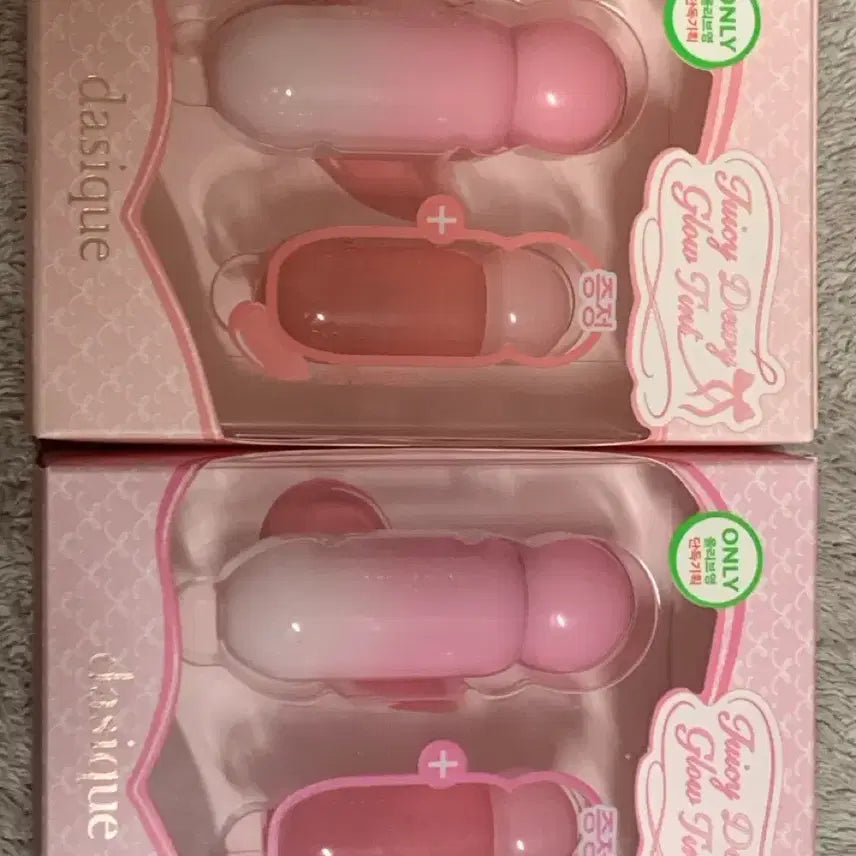 [BUNJANG] Dasique Juicy Dewy Glow Tint Special Set - Sugar Angel & Cold Pink Bundle Set / 일괄/ 데이지크 쥬시 듀이 글로우 틴트 기획세트 슈가엔젤/콜드