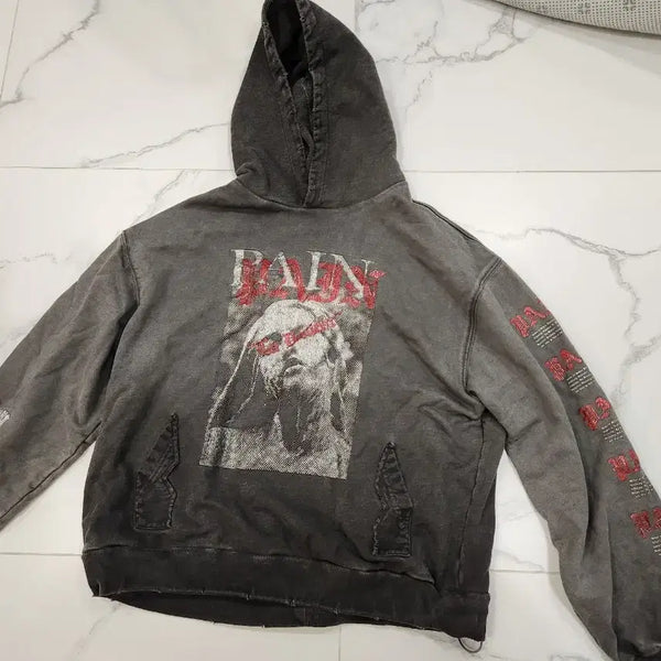[BUNJANG] SKYZM Inducing Hoodie Black / 스키즘 인듀싱 후드티
