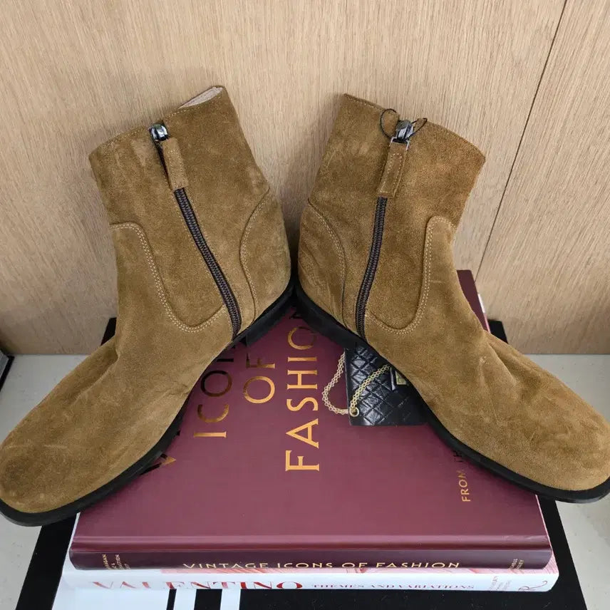 [BUNJANG] Mastuvu Suede Boots Brown / 마뛰뷔 스웨이드 부츠