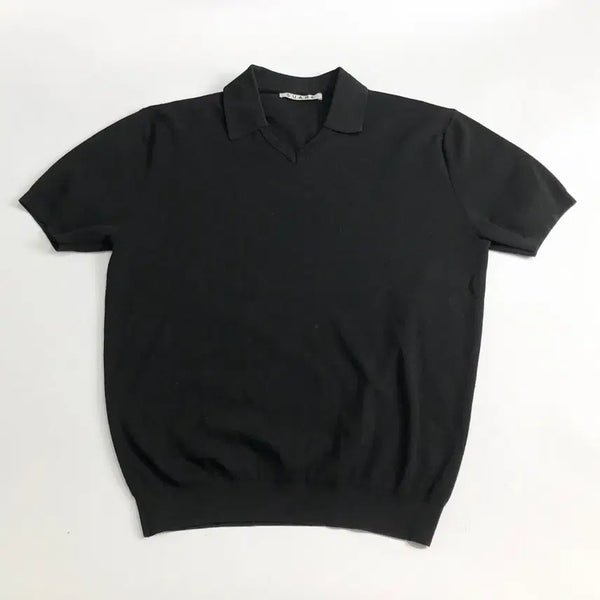 [BUNJANG] SUARE Short-Sleeve Collar Knit / SUARE 반팔 카라 니트