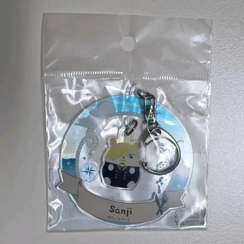 [BUNJANG] Sanji Mochi Hamu Acrylic Keyring (Hamster Ver.) - One Piece (Sealed) / 상디 모찌하무 아크릴 키링 미개봉 햄스터 원피스