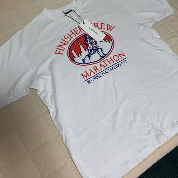 [BUNJANG] Outstanding Boston Marathon Crew T-shirt, Size L, New / 아웃스탠딩 반팔 L 새상품