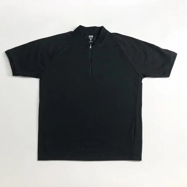 [BUNJANG] Uniqlo Short-Sleeve Zip-Up T-Shirt / 유니클로 반팔 집업