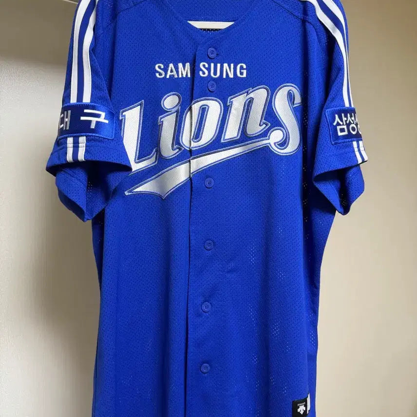 [BUNJANG] 2013 Samsung Lions Descente Authentic Jersey [105] - Yang Joon-hyuk / 2013 삼성라이온즈 데상트 어센틱 유니폼 [105]