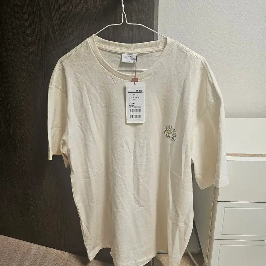 [BUNJANG] ZIOZIA Men's Oversized Cotton Short-Sleeve T-Shirt / 지오지아 반팔티 오버핏100 팝니다 새상품2장