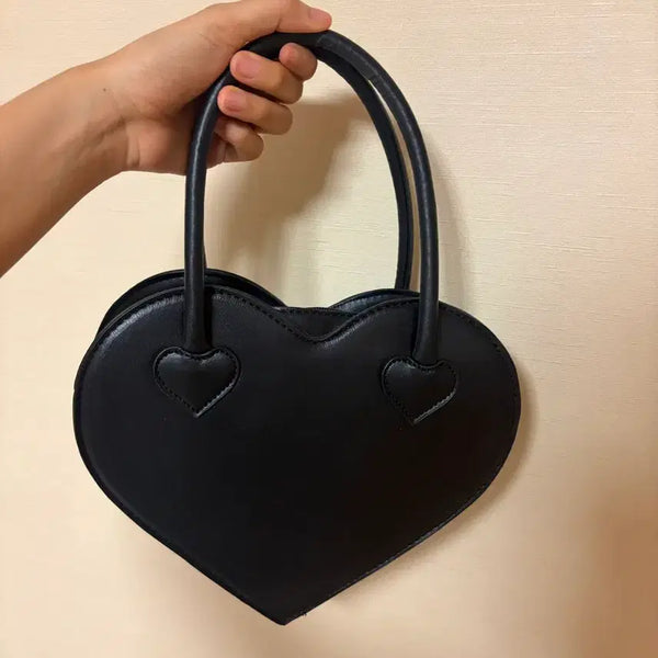[BUNJANG] Black Heart Tote Bag / 블랙 하트 토트백