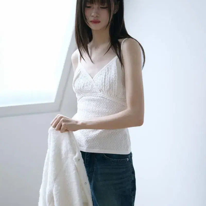 [BUNJANG] Yoonseulshop Tweed Knit Sleeveless / 윤슬샵 yoonseulshop tweed knit sleeveless