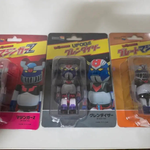[BUNJANG] Bearbrick Mazinger 3-Set: Mazinger Z, Great Mazinger, Grendizer / 베어브릭 마징가 3종 세트 마징가Z 그레이트 마징가 그랜다이저