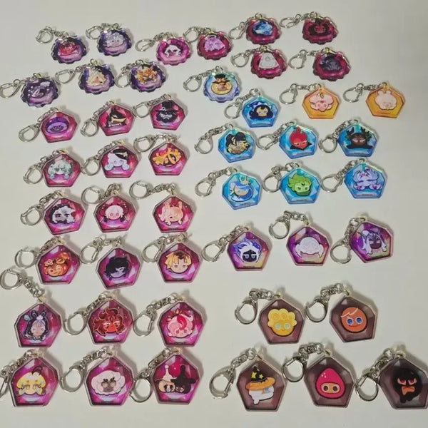 [BUNJANG] Cookie Run Kingdom Soul Stone Keychain (47 Types) / [쿠킹덤] 쿠키런킹덤 영혼석 키링 (47종)