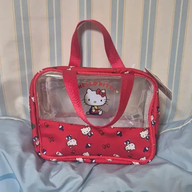 [BUNJANG] Hello Kitty Clear Beach Bag / 헬로키티 투명 비치 가방 새상품