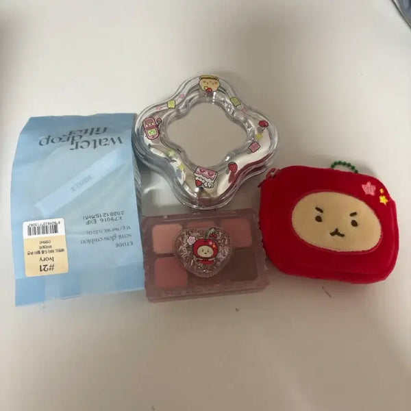 [BUNJANG] Etude x Mashimaro Cushion (Shade 21) & Palette (Color 02) Bundle Set / 에뛰드 망곰 일괄(새제품)
