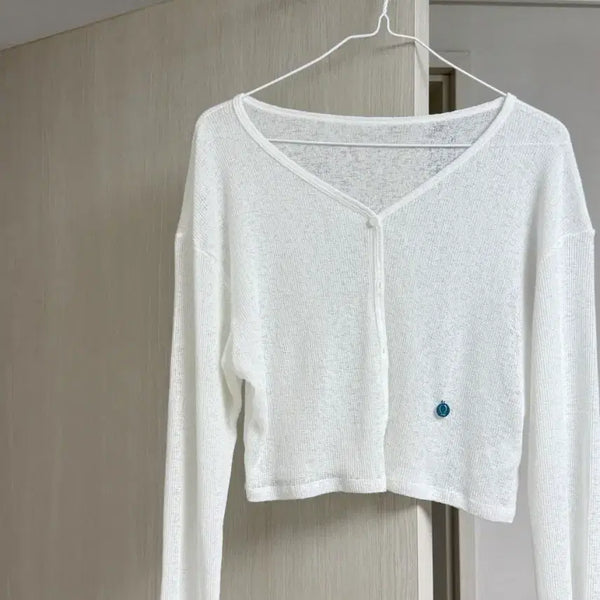 [BUNJANG] Lalique Summer Cardigan White Size 55 / 여름휴가 로랄리크 가디건 m 55사이즈