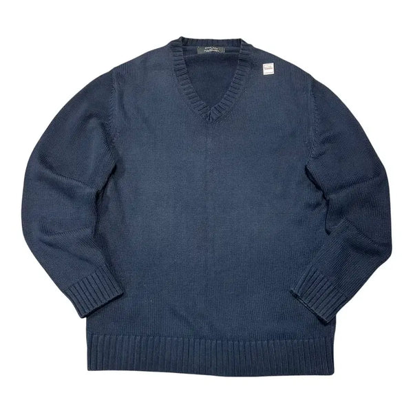 [BUNJANG] Zara Man Vintage V-Neck Cotton Knit Sweater (L) / (만원 빈티지) ZARA MAN 자라 맨 빈티지 브이넥 코튼 니트