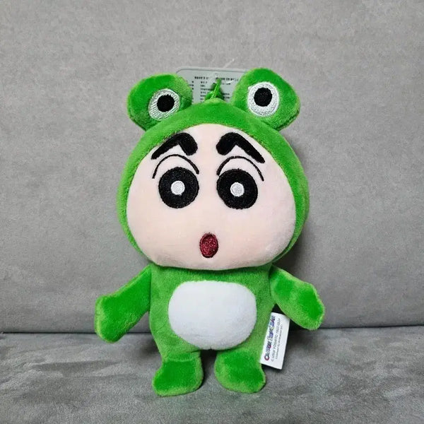 [BUNJANG] Official Crayon Shin-chan Frog Costume Shin-chan 15cm Keyring Plush Doll / 정품 짱구는못말려 개구리 코스튬 짱구 15cm 키링 인형