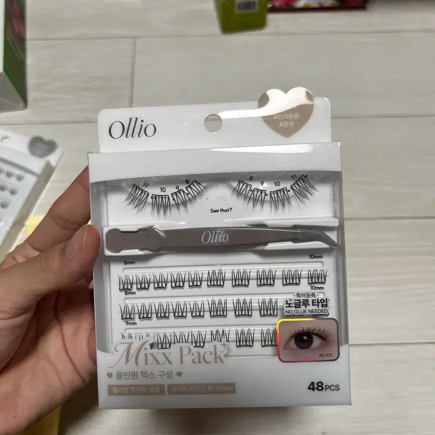[BUNJANG] Ollio Mixpack Plus No-Glue Soft Eyelashes / Ollio 믹스팩 플러스 노글루 속눈썹 소프트