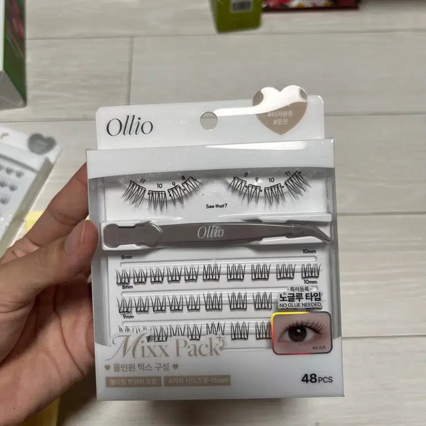 [BUNJANG] Ollio Mixpack Plus No-Glue Soft Eyelashes / Ollio 믹스팩 플러스 노글루 속눈썹 소프트