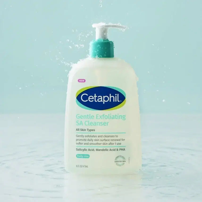 [BUNJANG] Cetaphil SA Gentle Skin Cleanser for Back Acne and Exfoliation (pH-Balanced, 473ml, Face & Body) / 세타필 등드름 각질제거 SA 약산성 워시 473ml 얼굴겸용