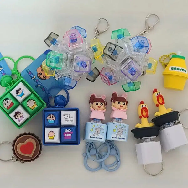 [BUNJANG] Custom Artisan Keycaps Set (Various Designs) / *마지막 키캡* 짱구키캡, 12구키캡, 유리키캡, 닭키캡, 바나나우유키캡, 하트초콜릿키캡