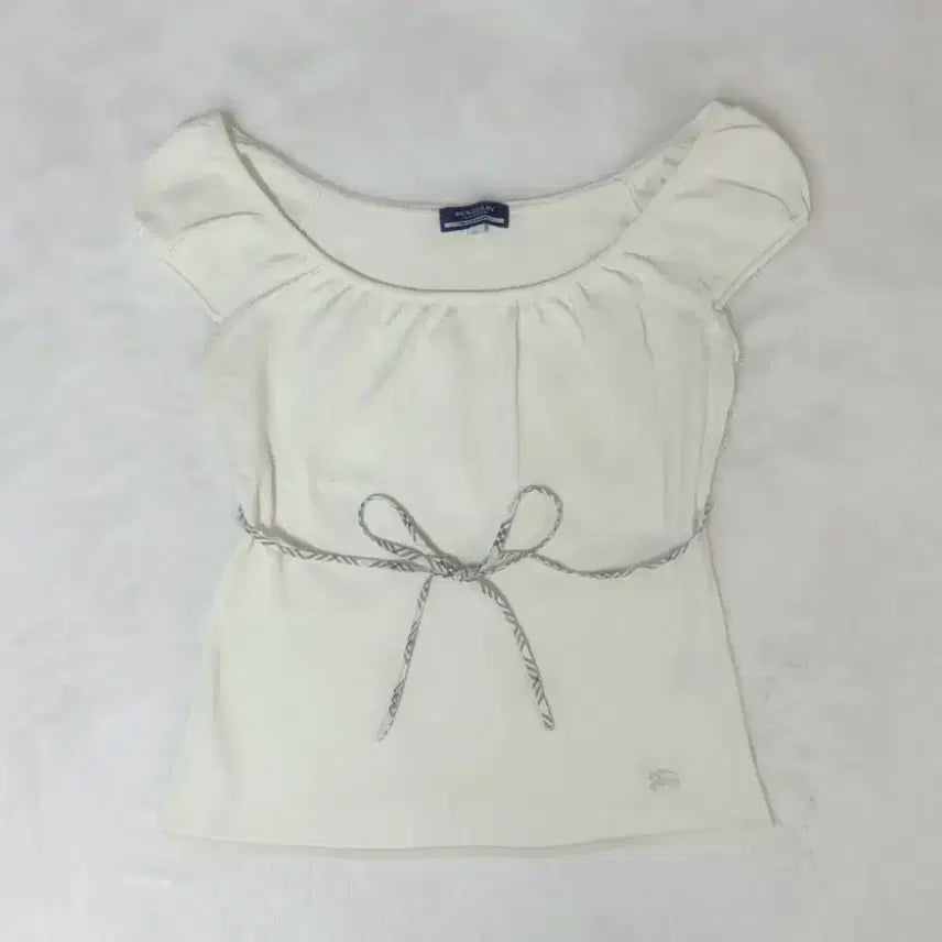 [BUNJANG] Burberry Blue Label Mori Girl Ribbon Puff Blouse / Burberry 버버리 블루라벨 모리걸 하구미 리본 퍼프 블라우스