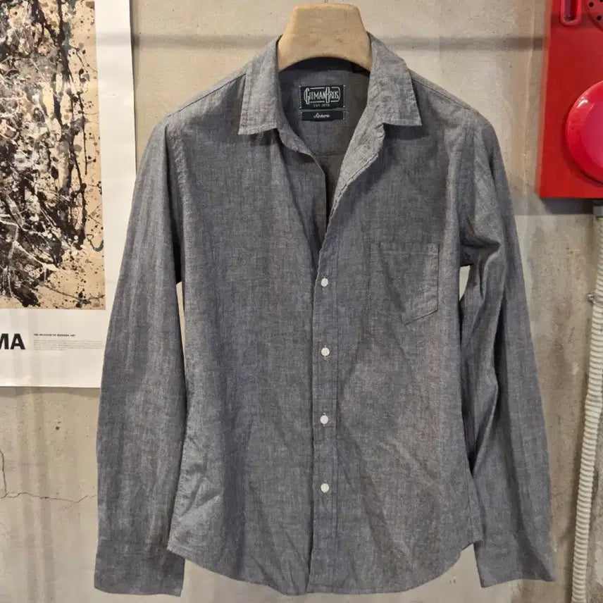 [BUNJANG] Zeitgeist Bros Chambray Shirt Women's Size 66 / 짓먼브로스 샴브레이 셔츠 여성66