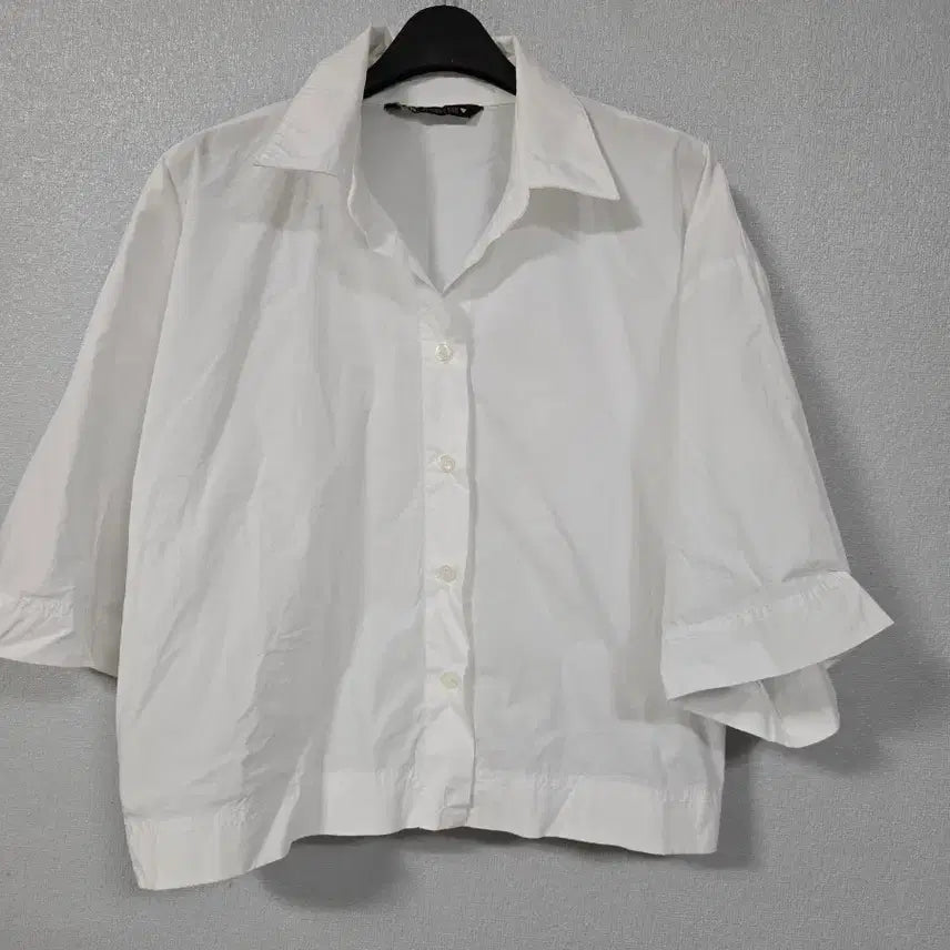 [BUNJANG] Zara Cropped Cotton Blouse M / 자라 크롭 코튼 블라우스 M
