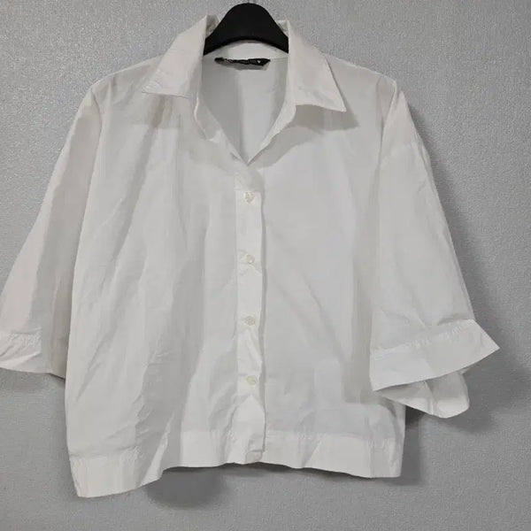 [BUNJANG] Zara Cropped Cotton Blouse M / 자라 크롭 코튼 블라우스 M