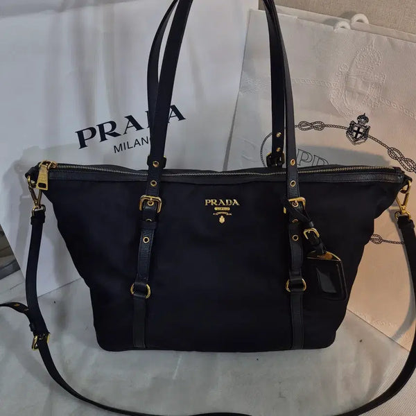 [BUNJANG] Prada Tessuto Pouch Pocono Shoulder Bag 2-Way Bag / [프라다] 테수토 포코노 숄더백 투웨이백