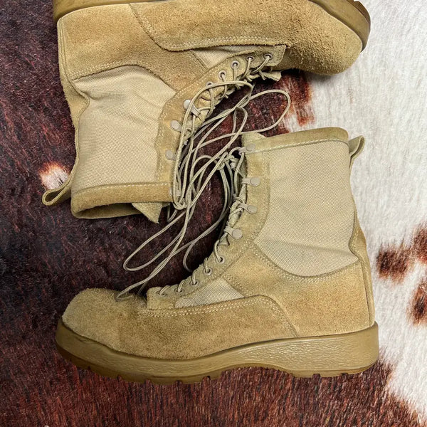 [BUNJANG] US Army Combat Boots Vibram Sole Tactical Boots Size 295 Coyote / [295] 미군 usa 컴뱃 전투화 비브람창 택티컬 워커