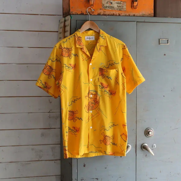 [BUNJANG] Shadowman Hawaiian Shirt (Men's L, Fits 98-100) / (착용컷) Shadowman 하와이안 셔츠 (남성용 98-100)